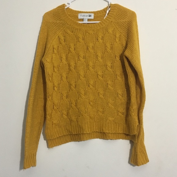 Forever 21 Sweaters - Golden Mustard Chunky Knit Sweater Forever 21 Sweaters - Golden Mustard Chunky Knit Sweater